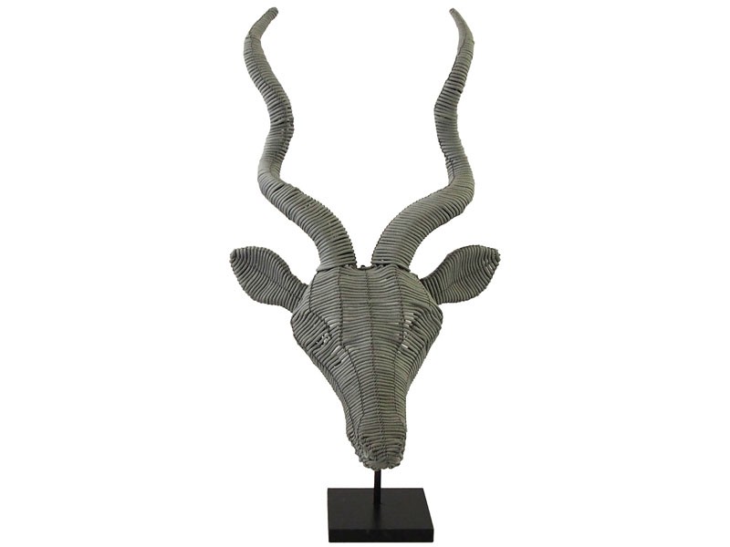 Rope Kudu Wall Hanging Grey Rope Kudu Wall Hanging Grey